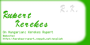 rupert kerekes business card